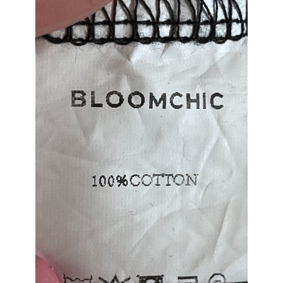 Bloomchic Tie Dye Top 22 Black Active Sporty Neutral Goth Punk Retro 80s Chic - Picture 7 of 10